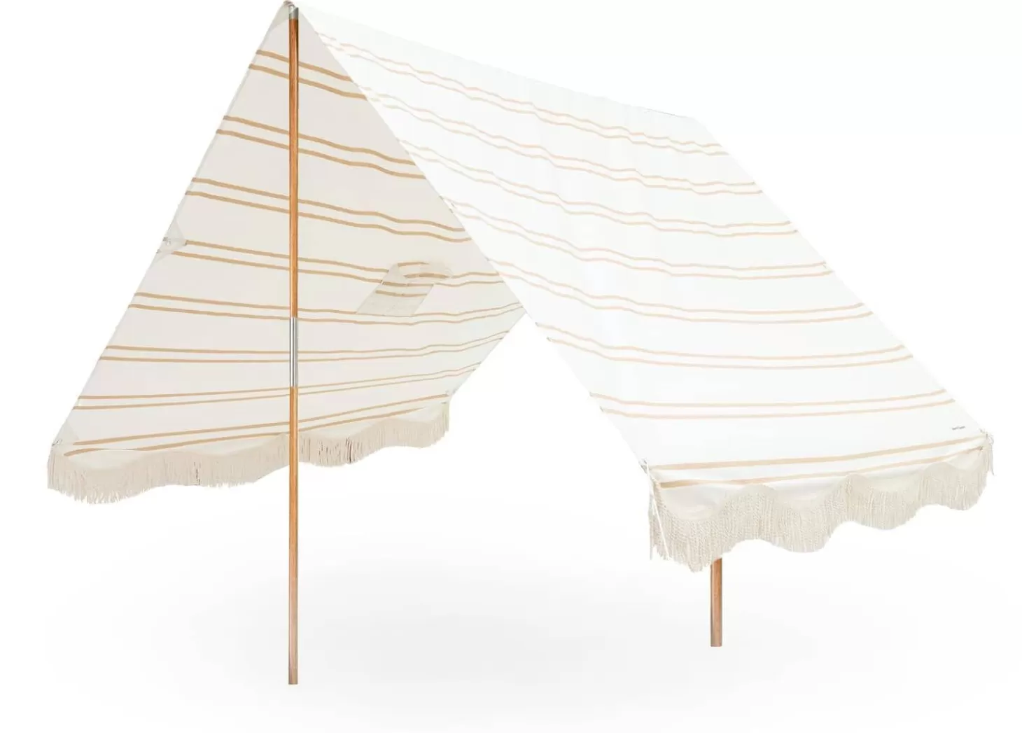 Cabanas & Tents>Business & Pleasure Co. The Premium Beach Tent - Sand Two Stripe