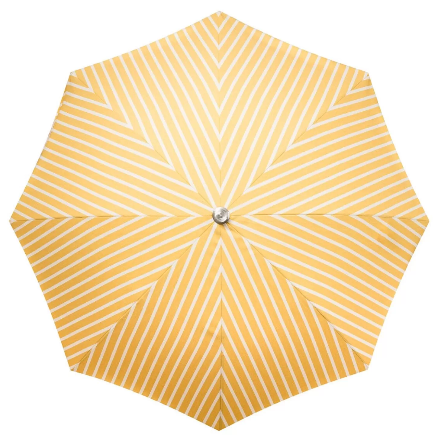 Premium Beach Umbrellas>Business & Pleasure Co. The Premium Beach Umbrella - Monaco Mimosa Stripe