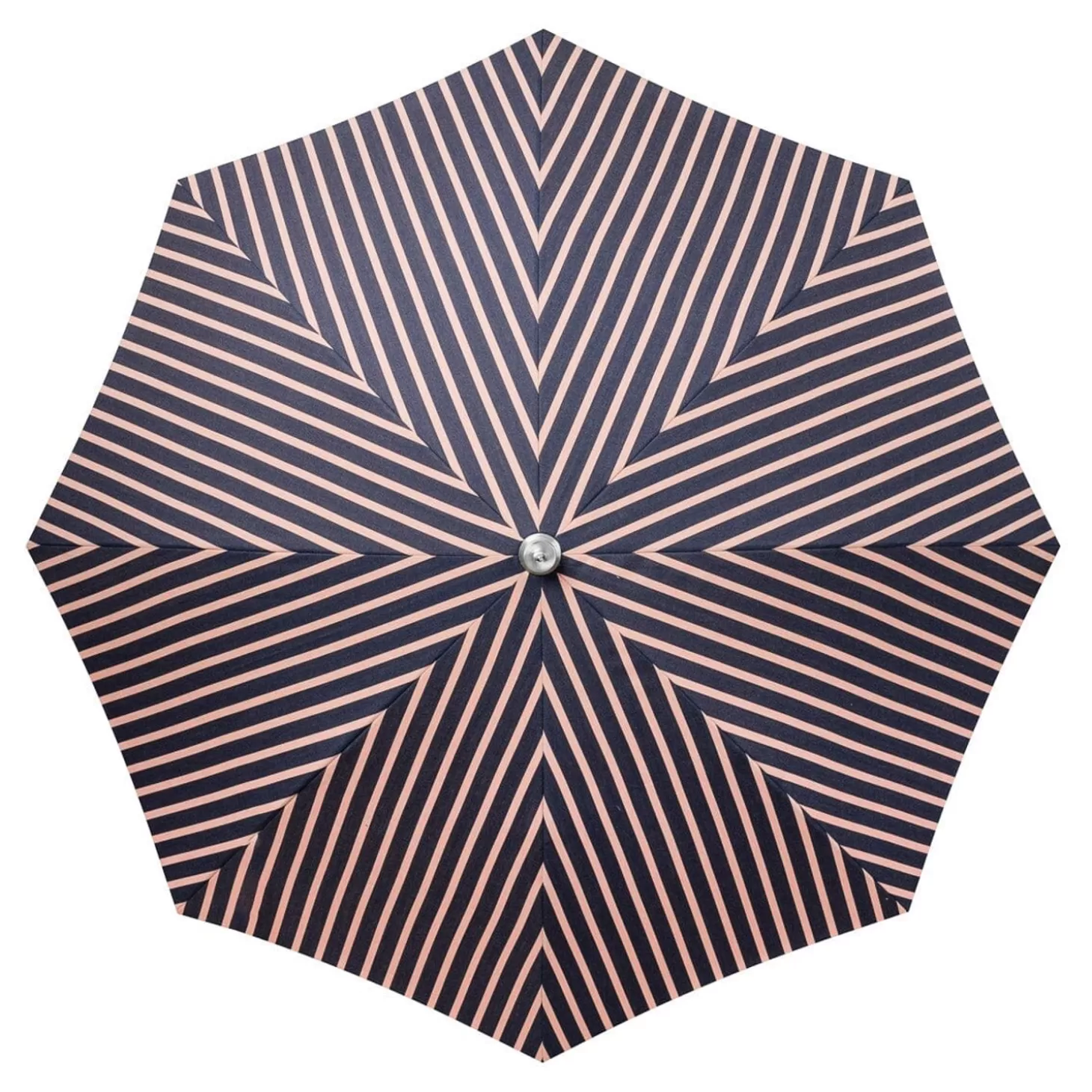 Premium Beach Umbrellas>Business & Pleasure Co. The Premium Beach Umbrella - Monaco Navy And Pink Stripe