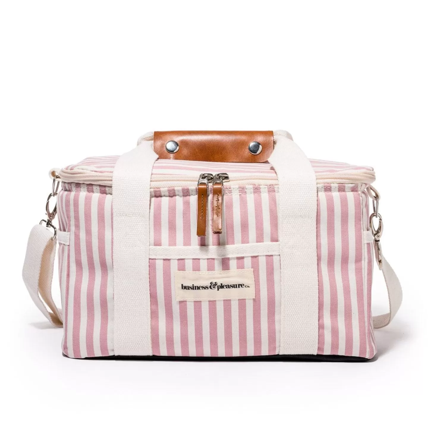 Premium Cooler Bags>Business & Pleasure Co. The Premium Cooler Bag - Lauren'S Pink Stripe