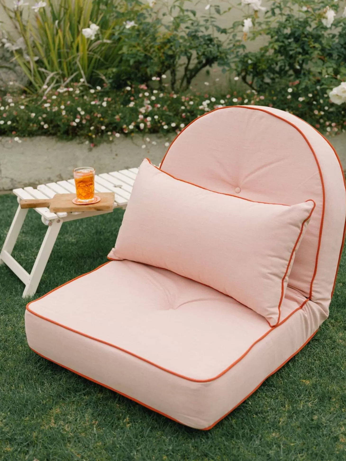 Outdoor Cushions>Business & Pleasure Co. The Rectangle Throw Pillow - Rivie Pink