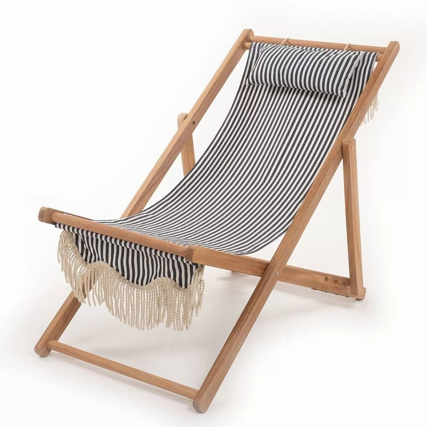 Sling Chairs>Business & Pleasure Co. The Sling Chair - Lauren'S Navy Stripe