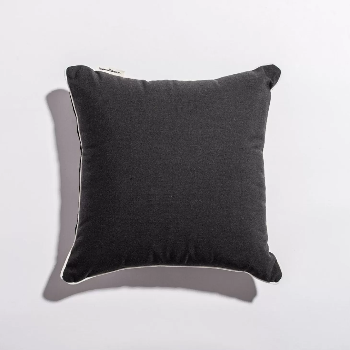 Outdoor Cushions>Business & Pleasure Co. The Small Square Throw Pillow - Rivie Black