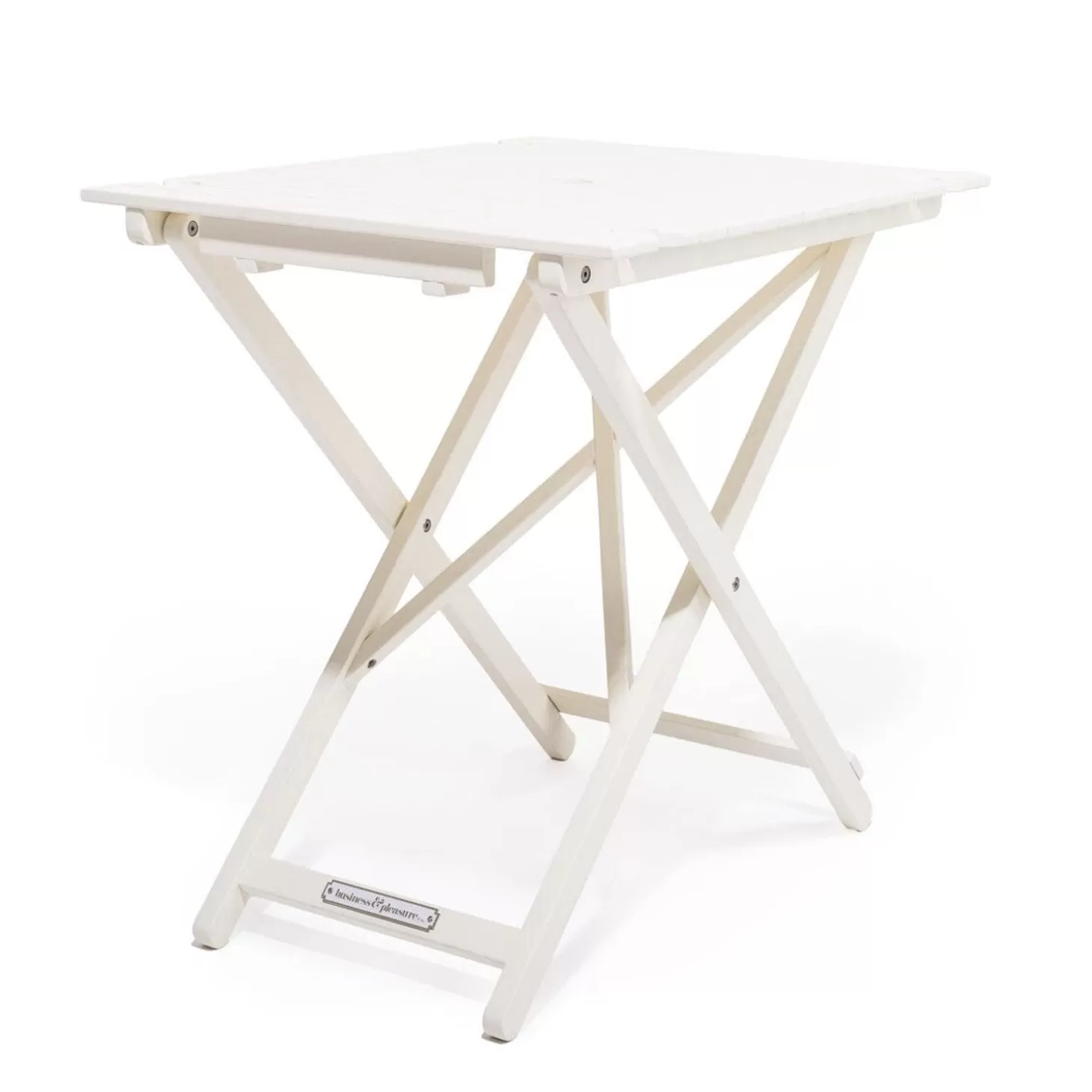 Picnic Tables>Business & Pleasure Co. The Tall Folding Table - Antique White